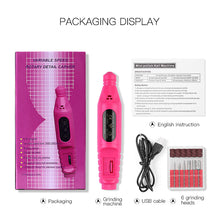 Load image into Gallery viewer, Professional Portable Electric Nail Drill
